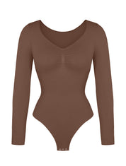 Long Sleeve Ruched Bodysuit