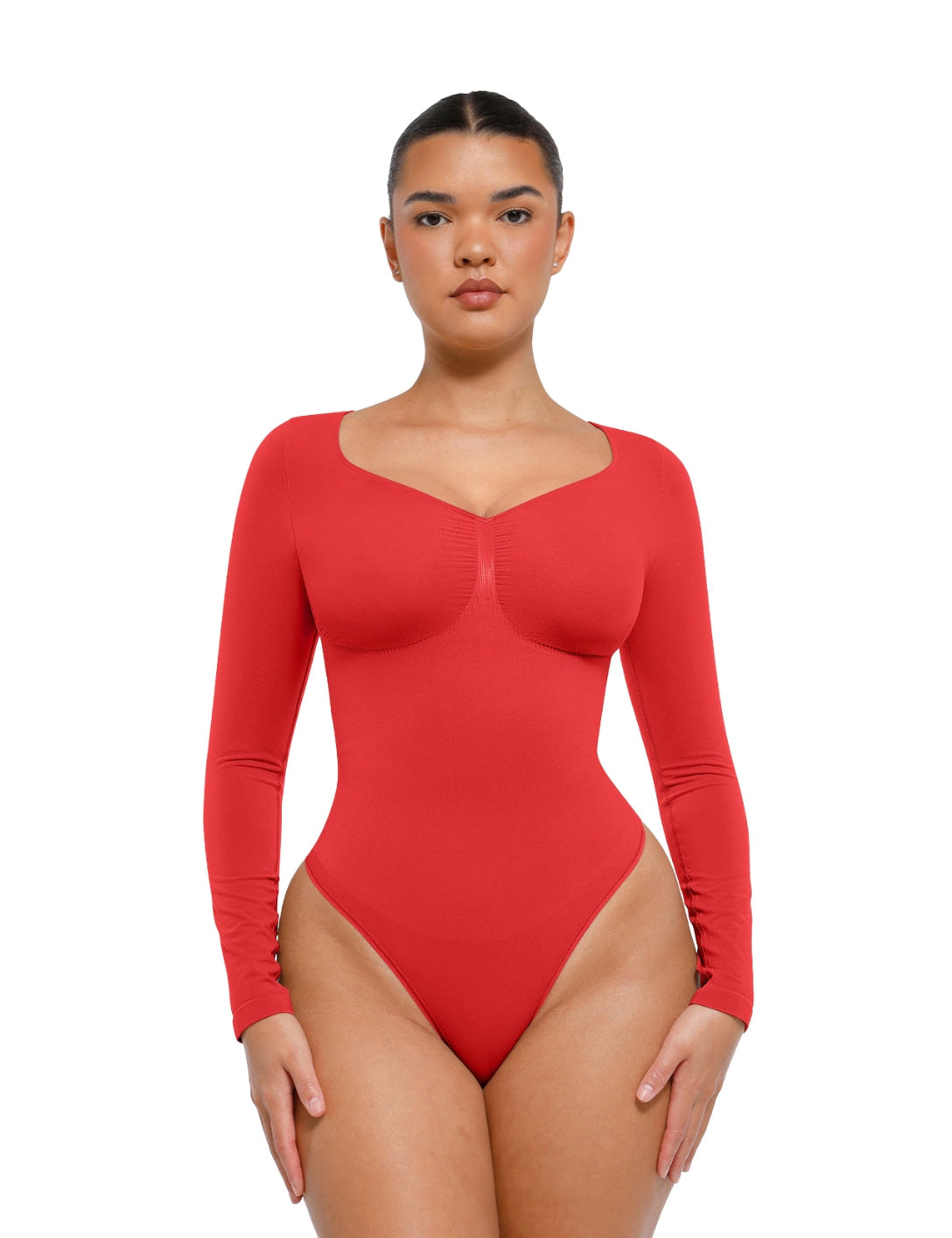 Long Sleeve Ruched Bodysuit