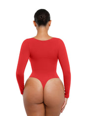 Long Sleeve Ruched Bodysuit
