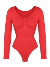 Long Sleeve Ruched Bodysuit