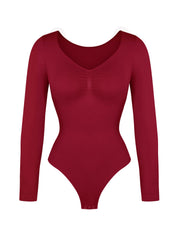 Long Sleeve Ruched Bodysuit