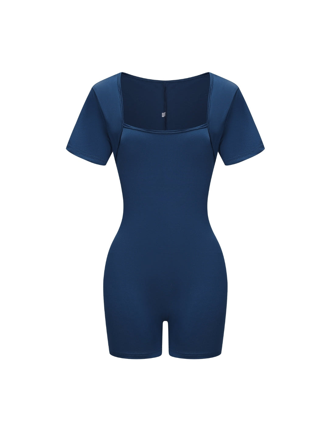 Square Neck Short Sleeve Jumpsuit