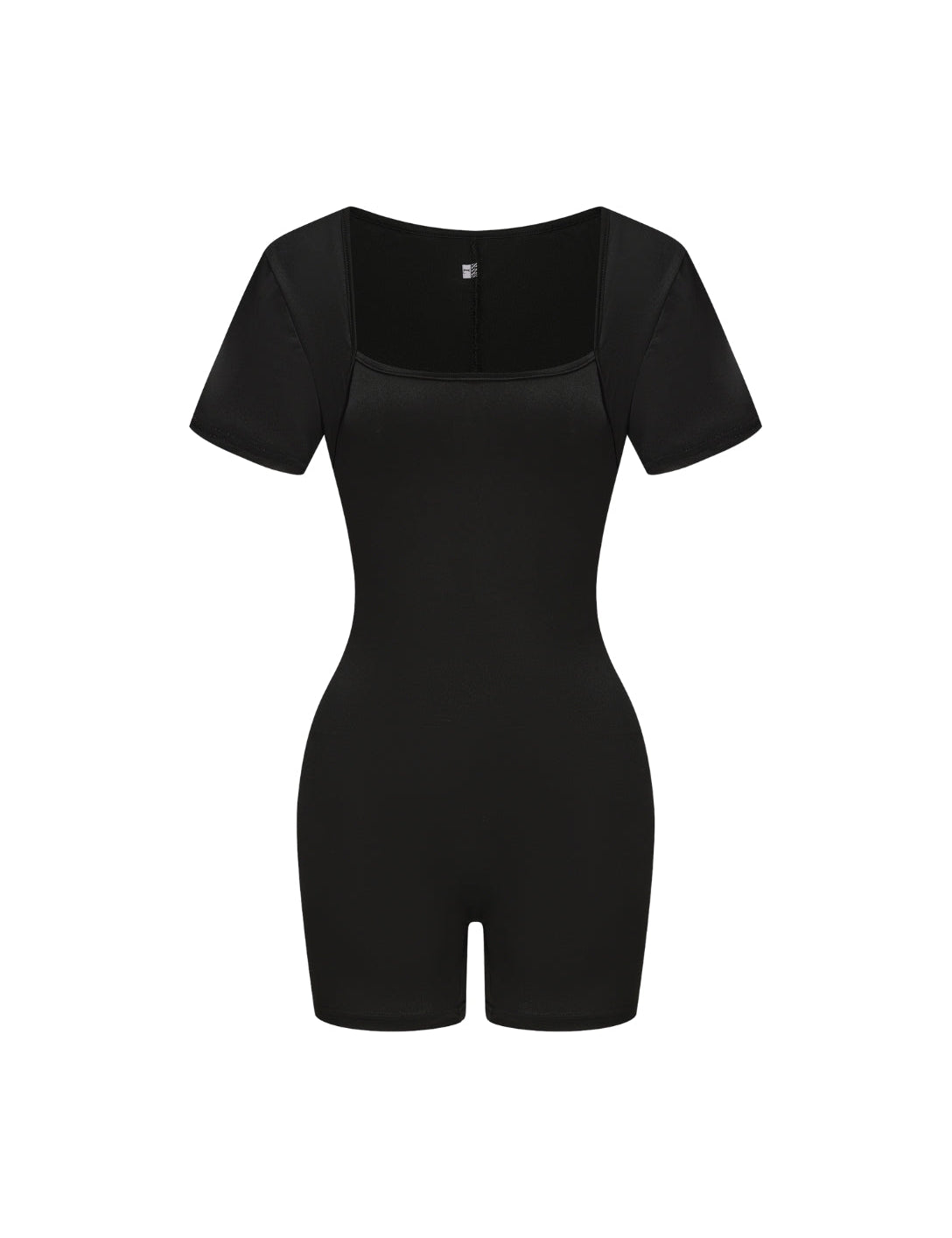 Square Neck Short Sleeve Jumpsuit