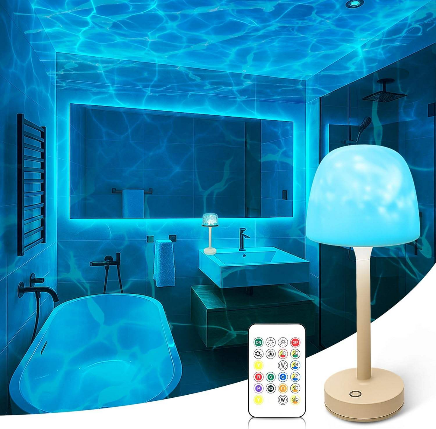 Romantic Water Ripple Night Light