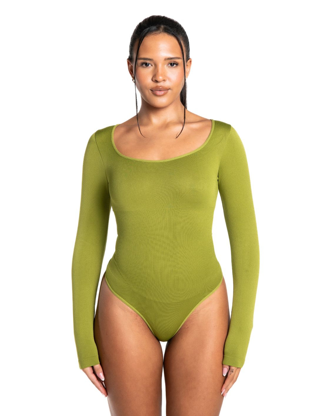 Long Sleeve Thong Bodysuit