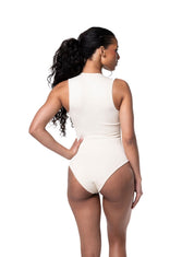 Ribbed Square Neck Shapewear Bodysuit